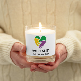 Project Kind Glass jar soy wax candle